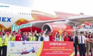 Chuyến bay đầu tiên dùng nhiên liệu bền vững của Vietjet